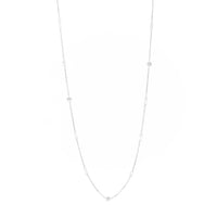 1qty NEW / Collier Danaé, 12 diamants incrustés-Blanc
