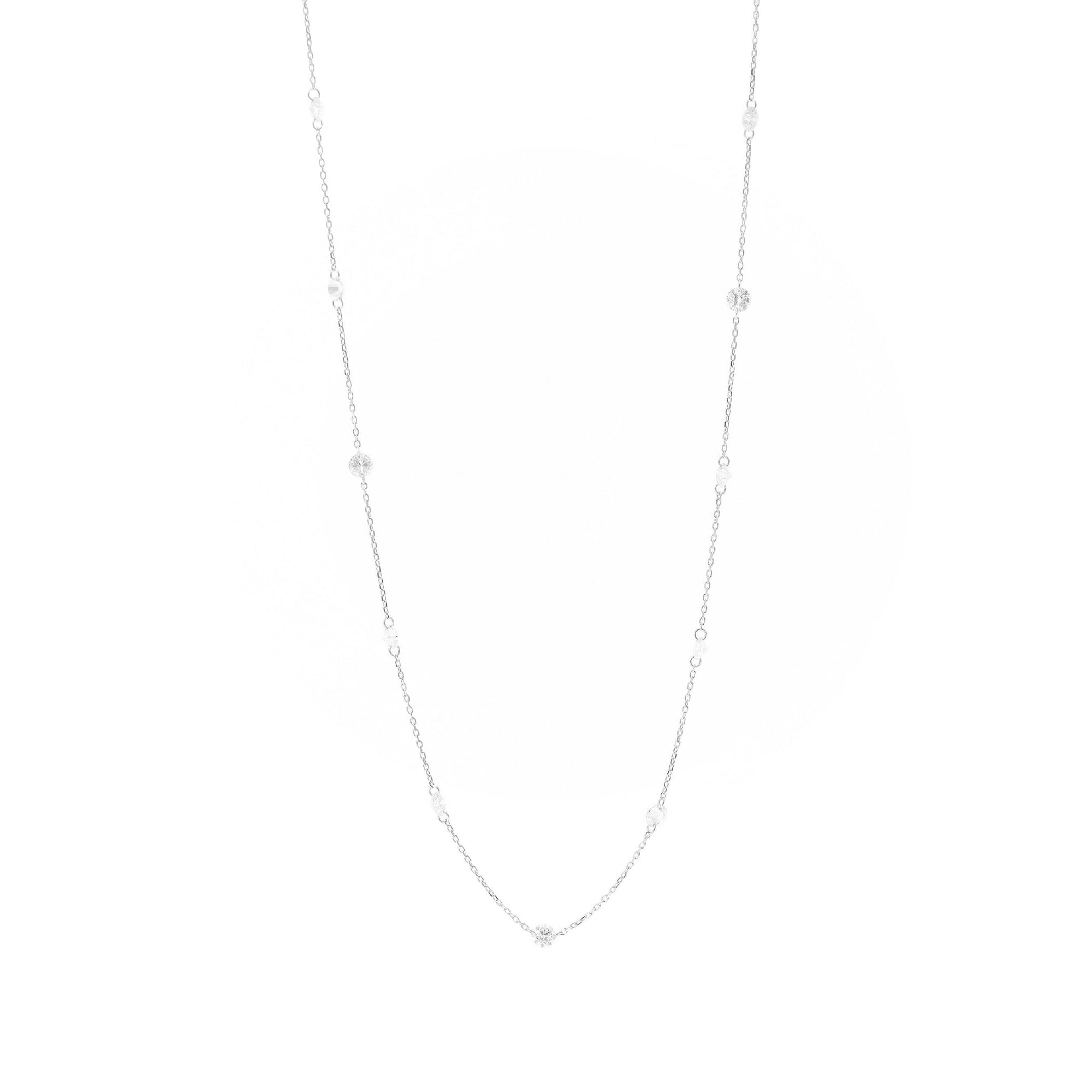 Collier Danaé serti de diamants - Or Blanc
