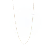 1qty NEW / Collier Danaé, 12 diamants incrustés-Jaune