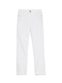 High Straight denim trousers - White