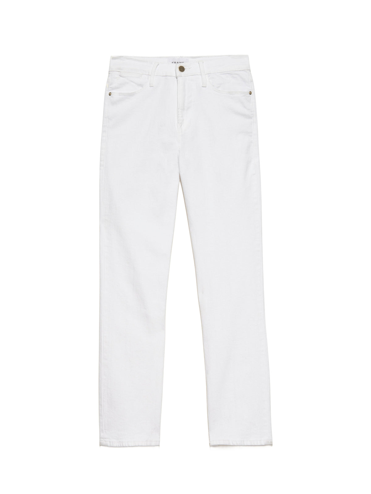High Straight denim trousers - White