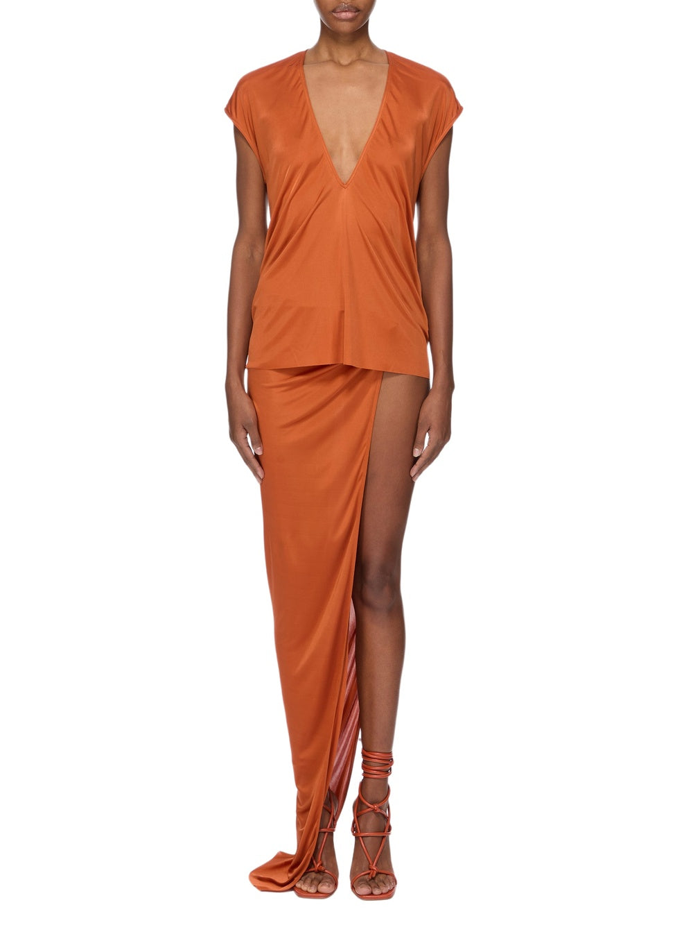Jupe Hydra en maille - Orange