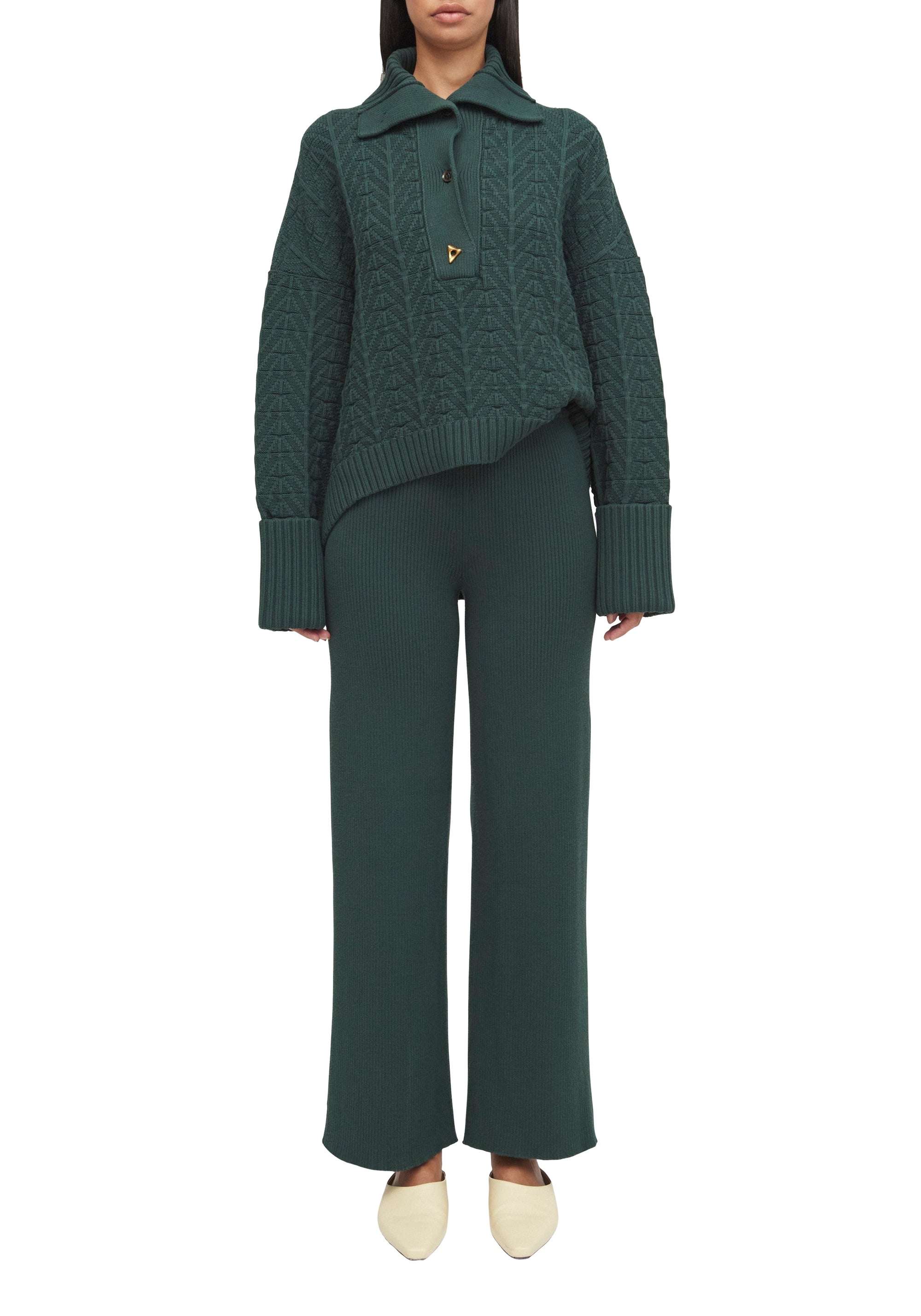 Pantalon Lia côtelé - Emerald