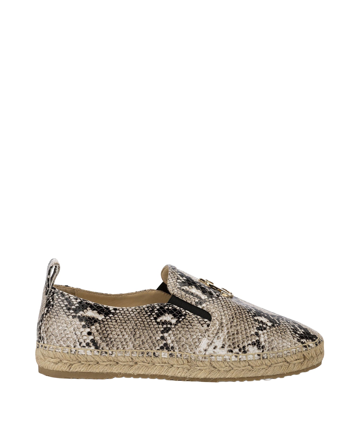Mocassins plates Lichi en cuir - Light Stone