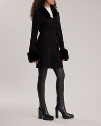 Cardigan Lidia longue - Black