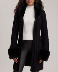 Cardigan Lidia longue - Black