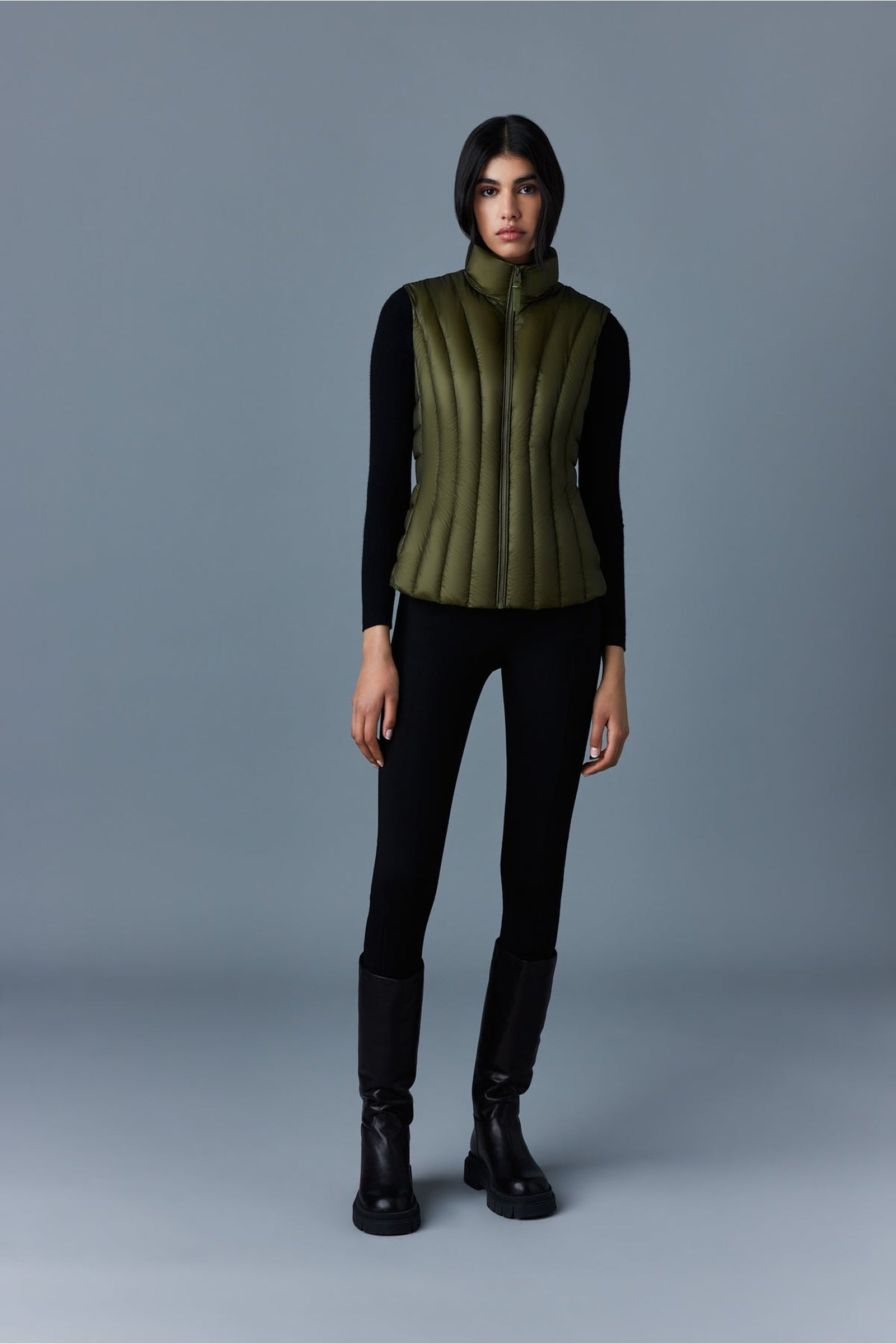 Veste Lilyan sans manches en duvet - Light Military