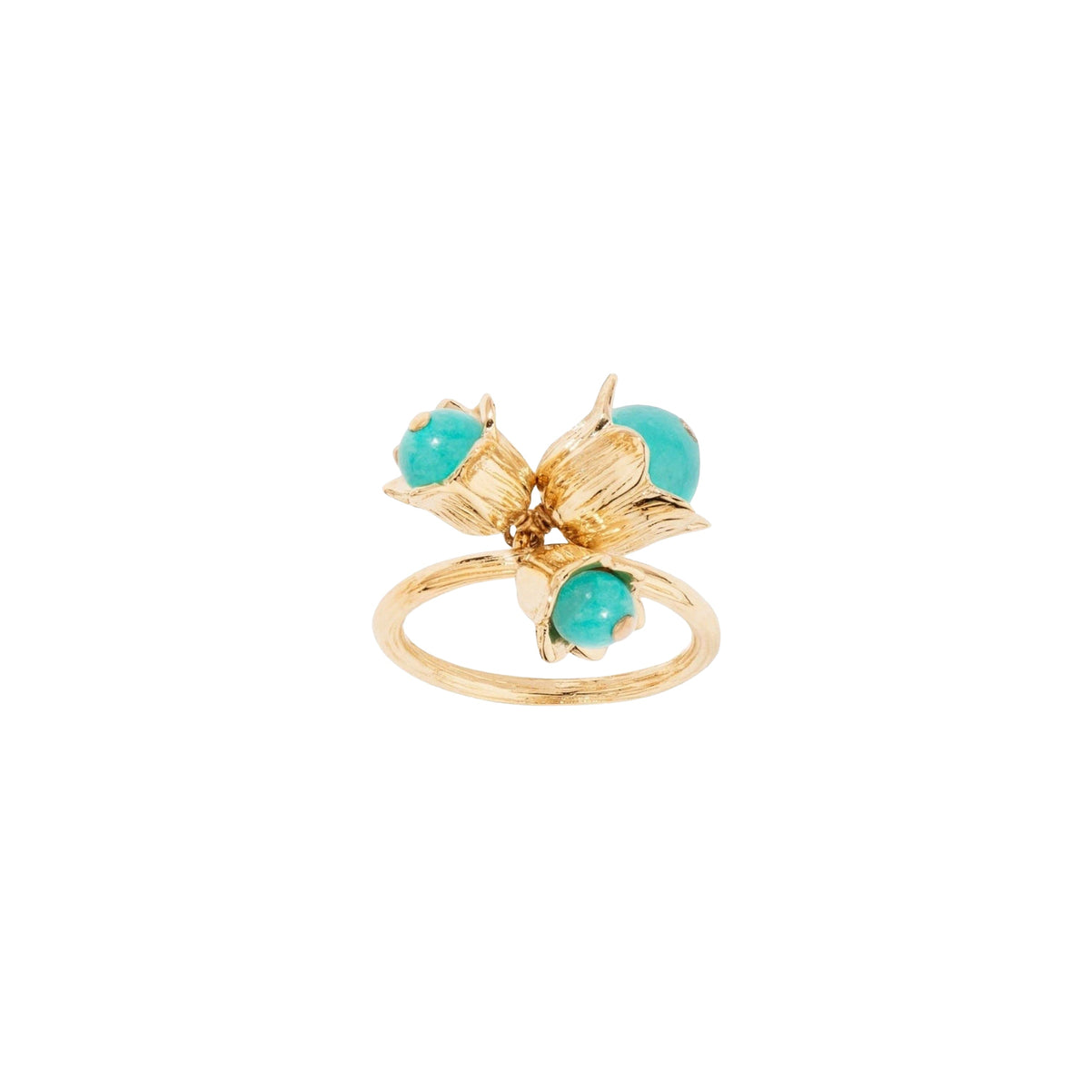 Bague Lily Of The Valley Bague Turquoise 1N - Or & Turquoise
