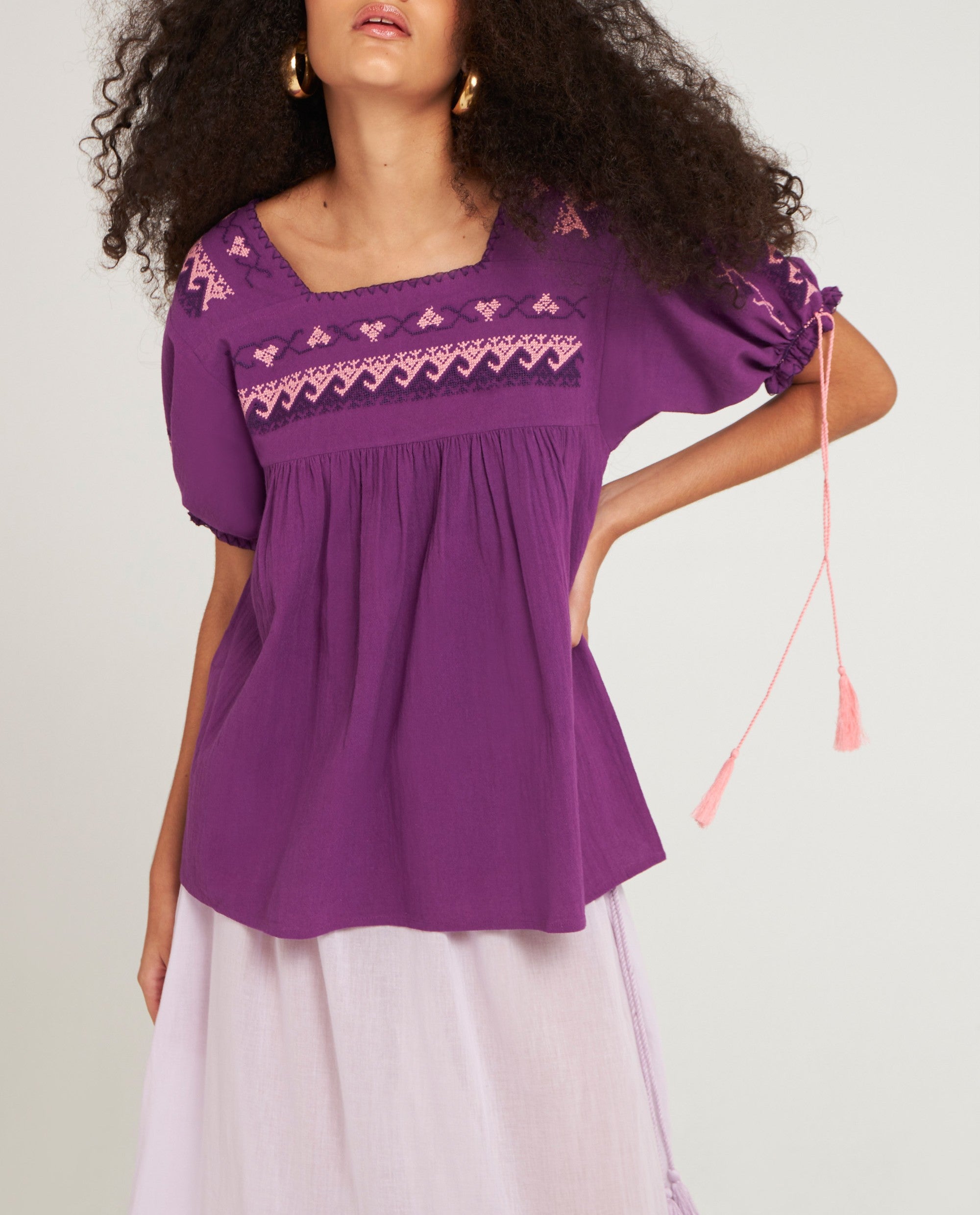 PURPLE LIMA TEE