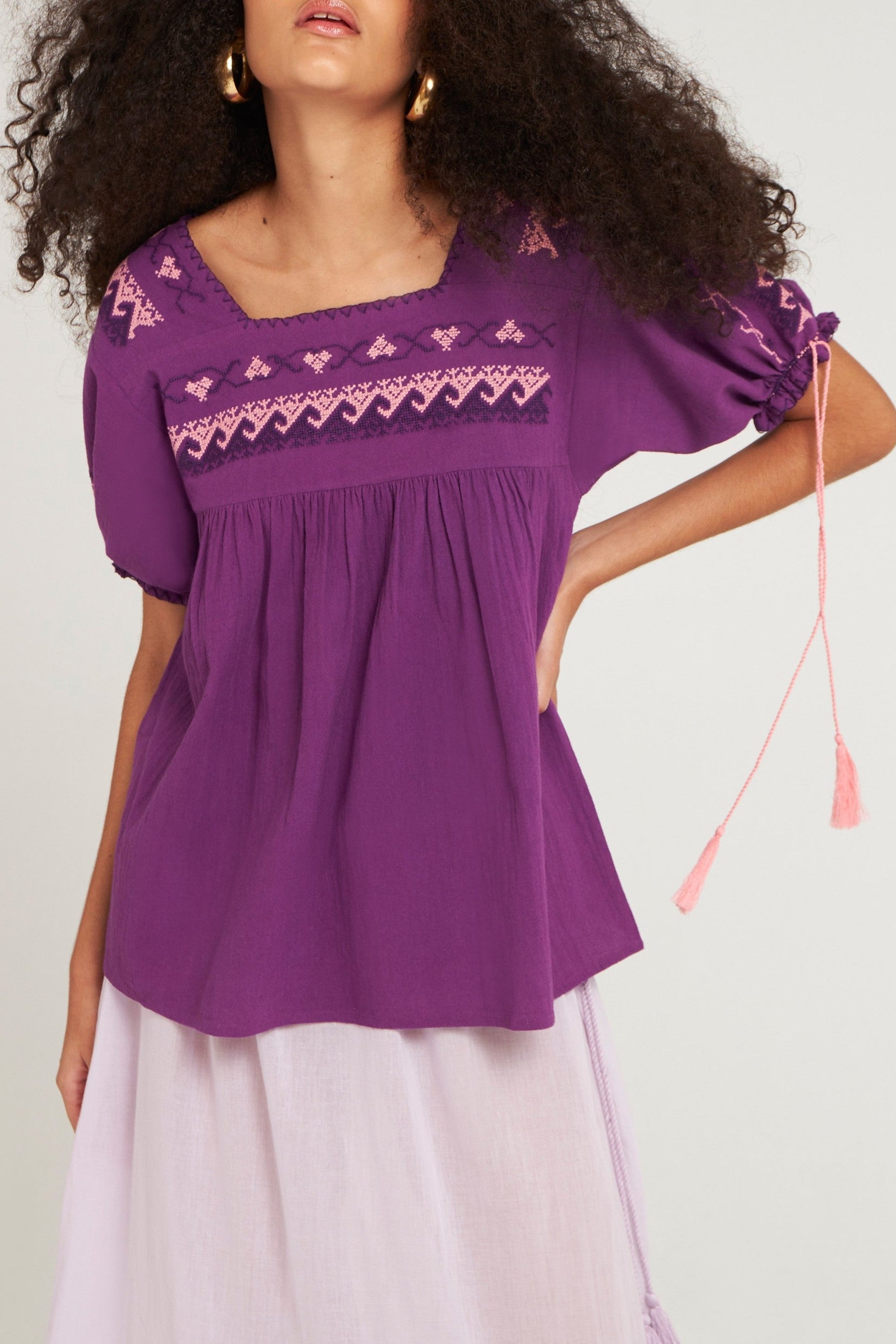 PURPLE LIMA TEE