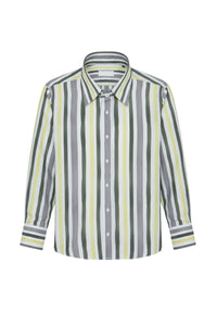 Chemise à rayures verticales - Yellow