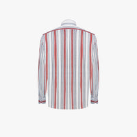 Chemise à rayures verticales en lin - Multicolore