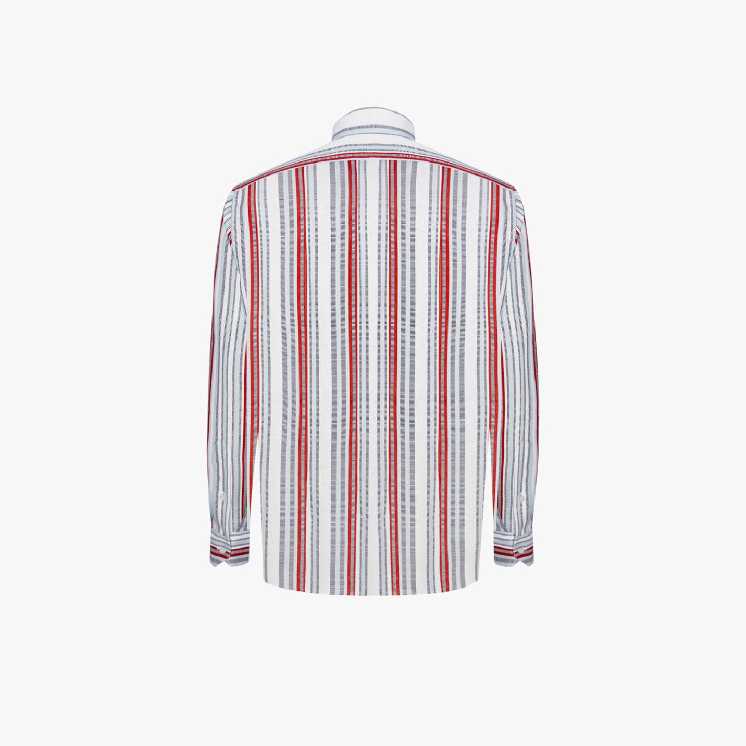 Chemise à rayures verticales en lin - Multicolore