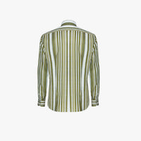 Chemise à rayures texturées en lin - Multicolore