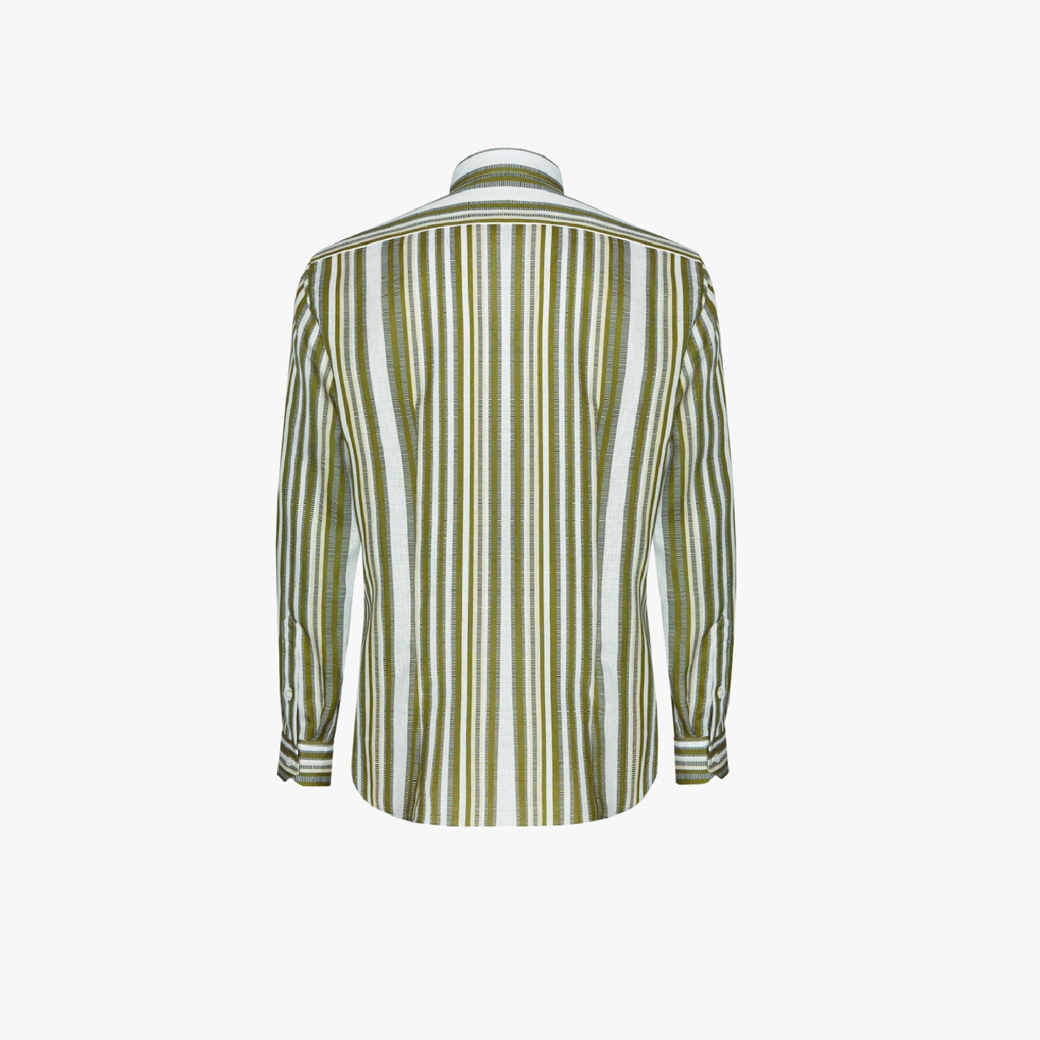 Chemise à rayures texturées en lin - Multicolore
