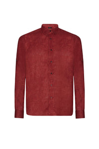 Irregular linen shirt - Bordeaux