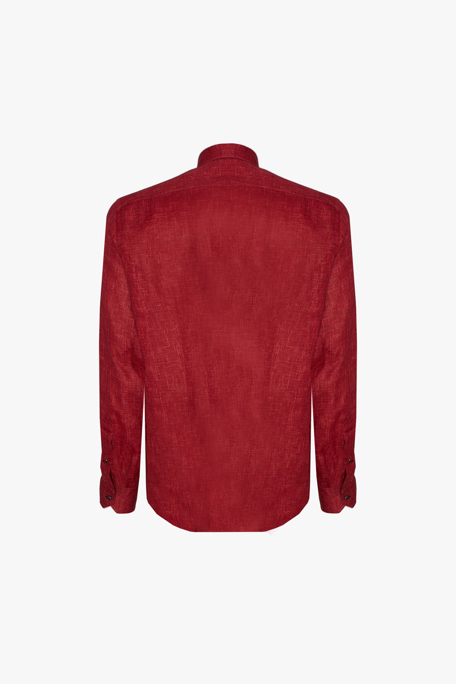 Irregular linen shirt - Bordeaux