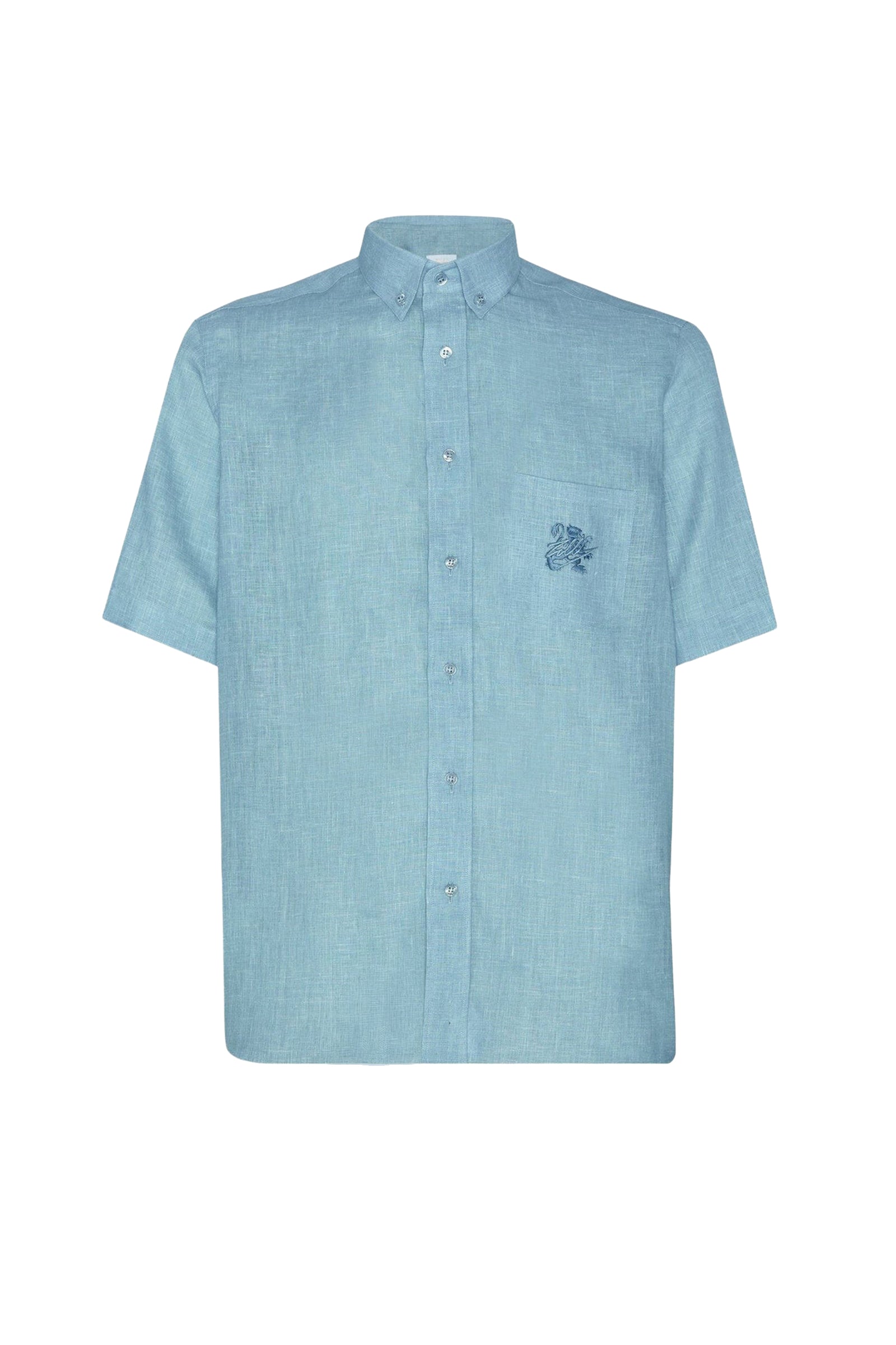 Chemise à manches courtes en lin - Blue Sky