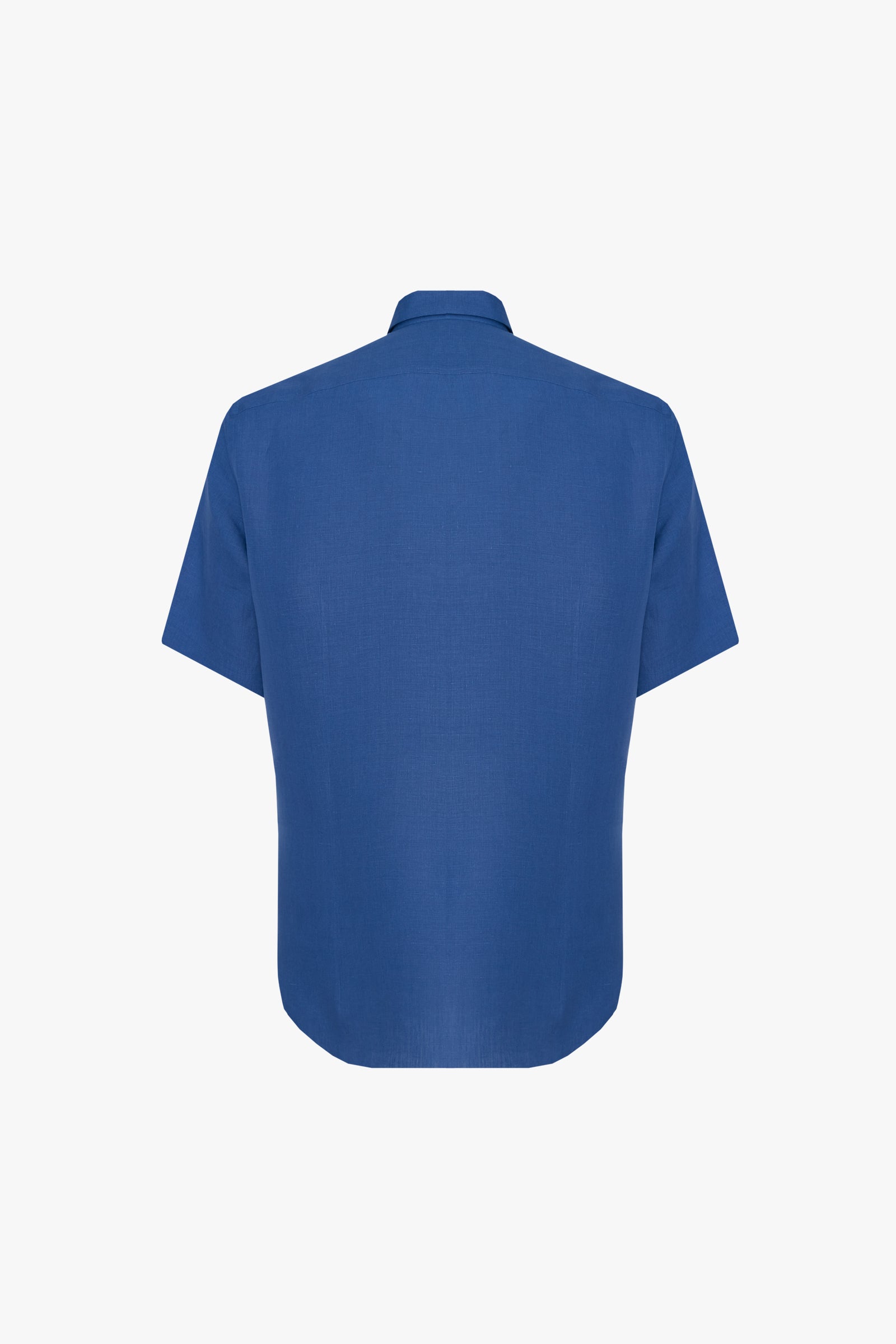 Chemise à broderie ton sur ton en cachemire - Bleu