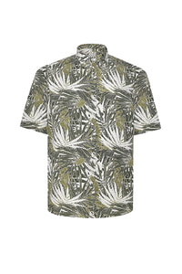 Chemise à motif en lin - Multicolore