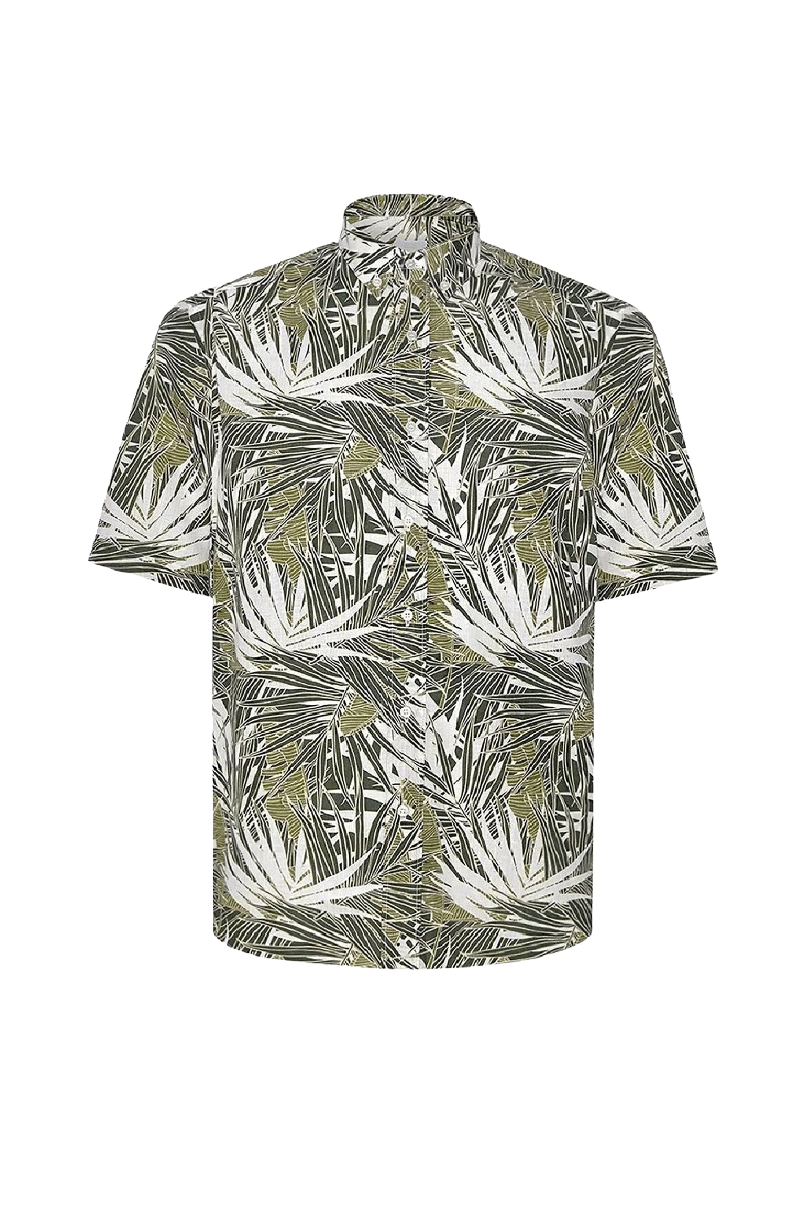 Chemise à motif en lin - Multicolore