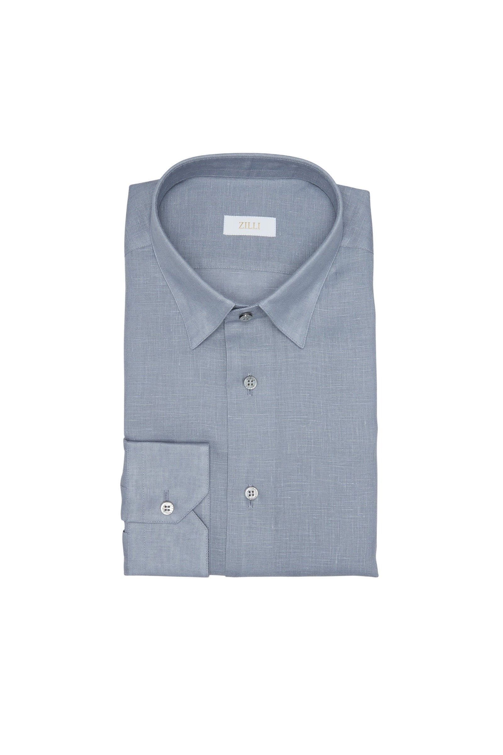 Chemise à texture irrégulière en lin - Soft Grey