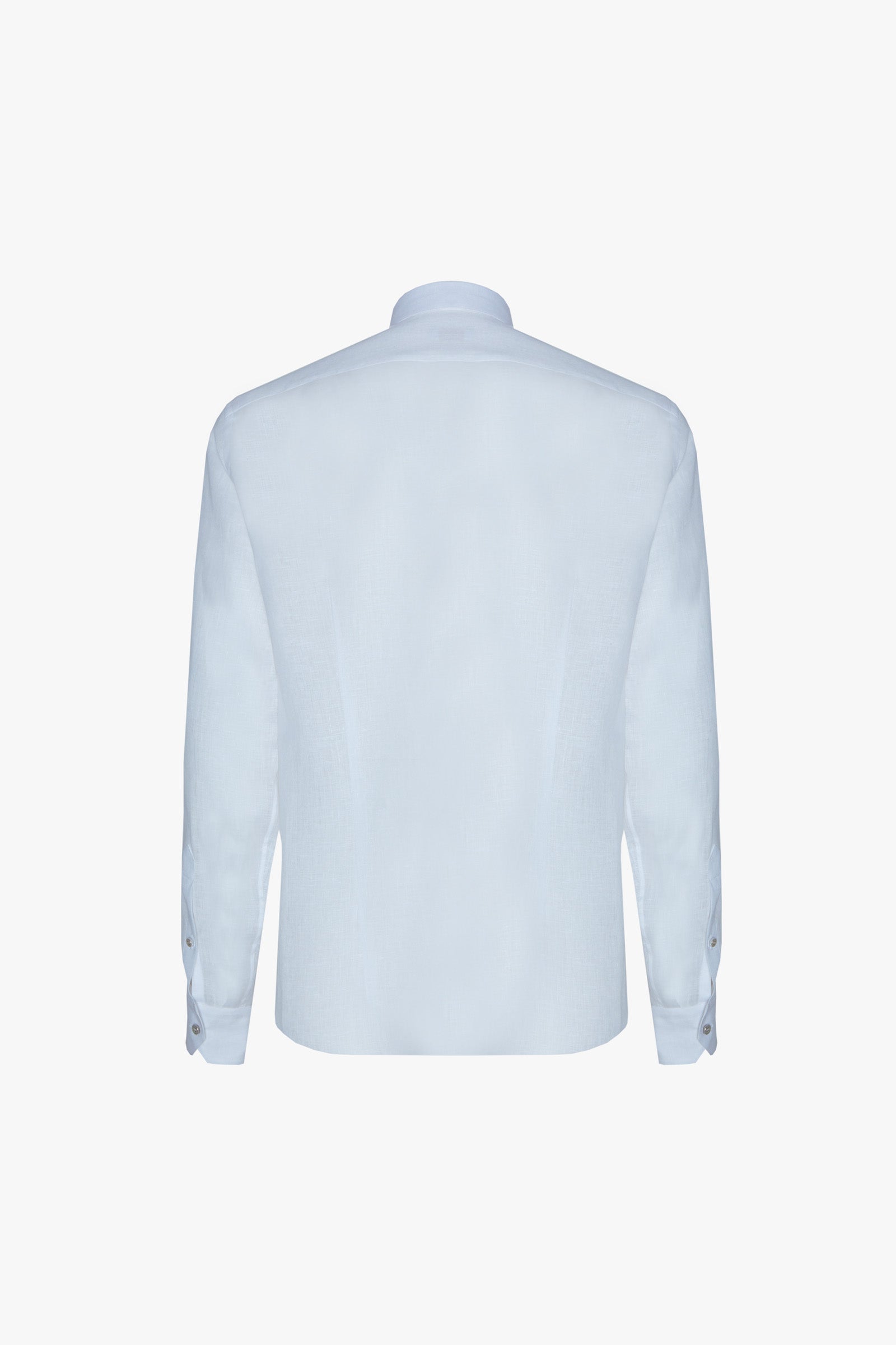 Chemise à broderie en lin - Blanc