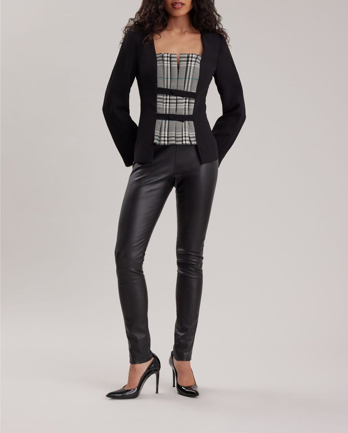 Blazer Lisa à manches longues - Black