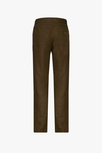 Pantalon droit en lin - Olive