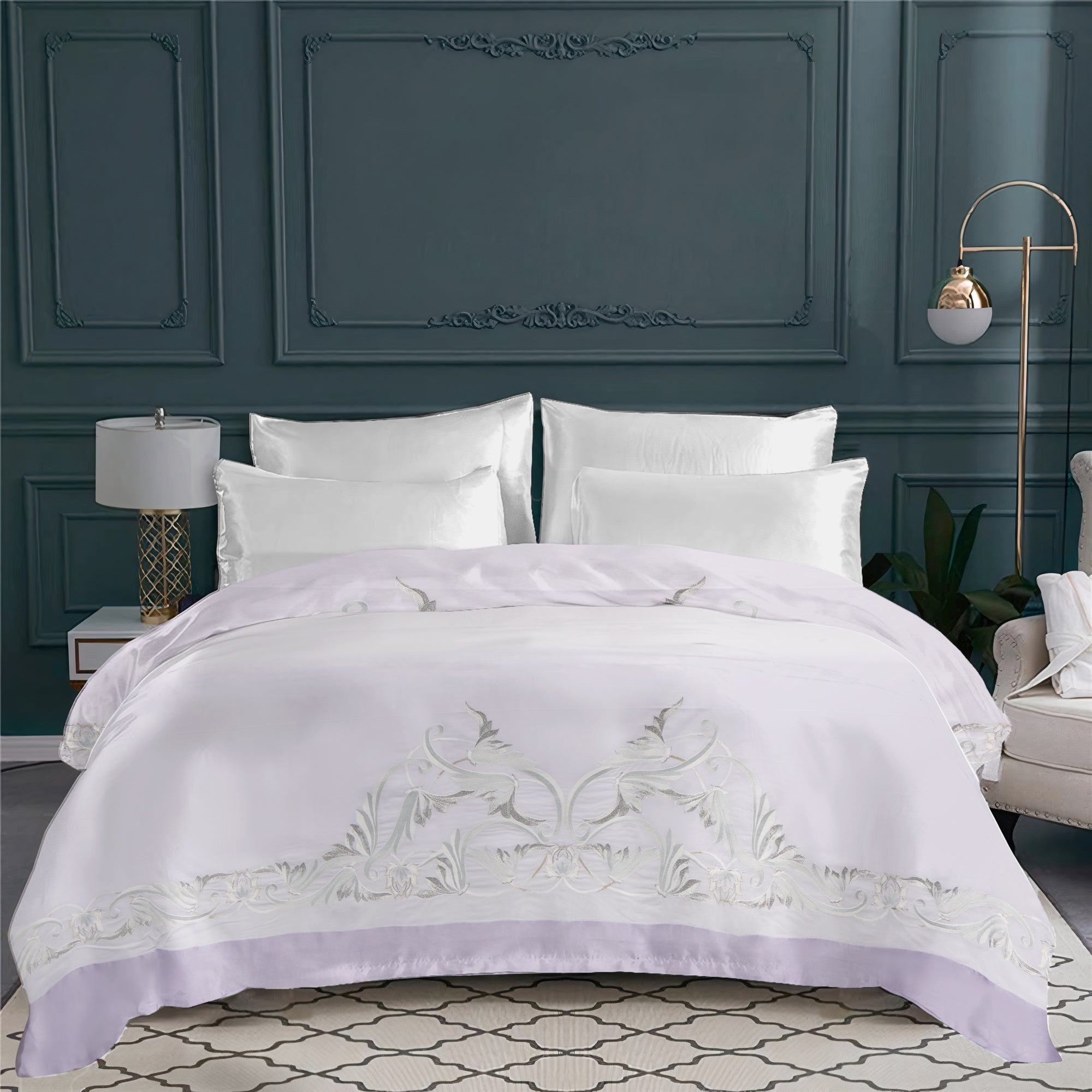 Eurydice bed linen set in cotton voile - Parma