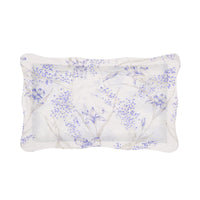 Taie d'oreiller Iris en voile de coton - Bleu