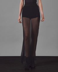 Jupe Littoral en soie - Black