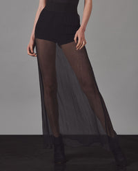 Jupe Littoral en soie - Black