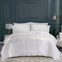 Taie d'oreiller Art deco en voile de coton - Uni