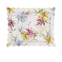 Taie d'oreiller Dahlias en voile de coton - Multicouleurs