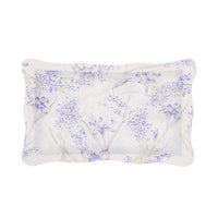 Taie d'oreiller Iris en satin de coton - Bleu