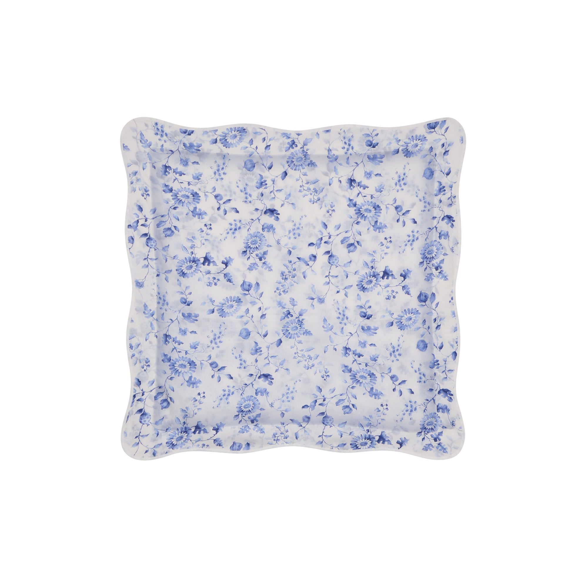 Taie d'oreiller Mandarin en percale de coton - Bleu