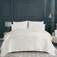 Housse de couette Orsay en satin de coton - Blanc