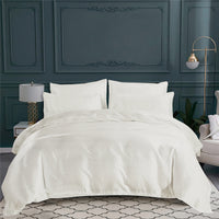 Taie d'oreiller Orsay en satin de coton - Blanc