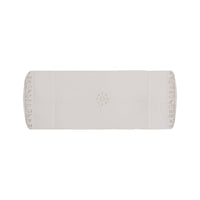 Taie d'oreiller Pompons en voile de coton - Blanc & Argent