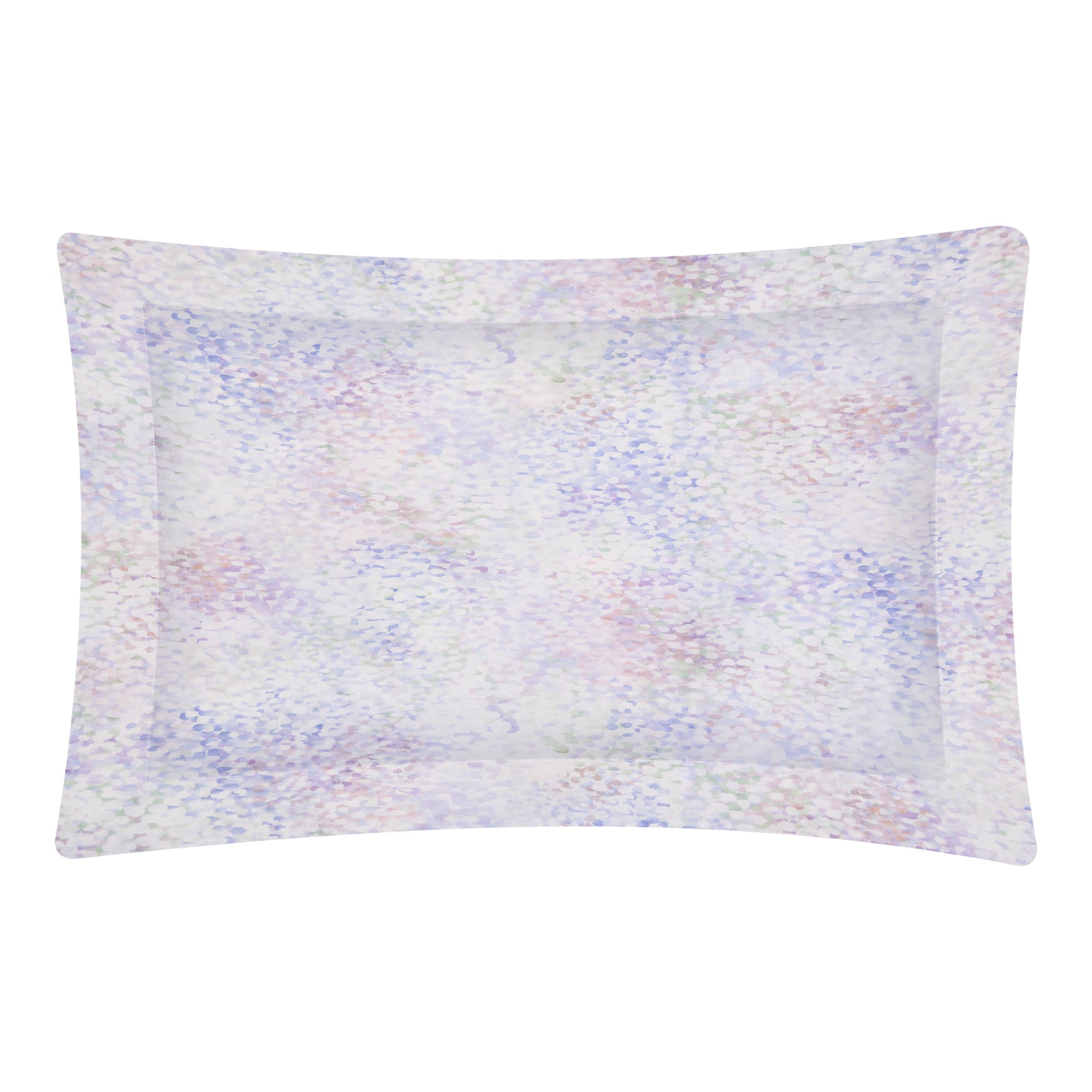 Parure de lit Arcadie en voile de coton - Parme, Bleu & Vert