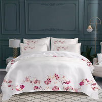 Parure de lit Arpege en voile de coton - Prune, Rose & Or