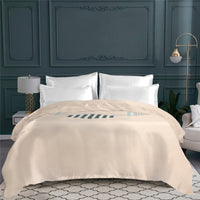 Housse de couette Bakelite en satin de coton - Emeraude & Celadon