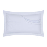 Parure de lit Ernest en satin de coton - Bleu