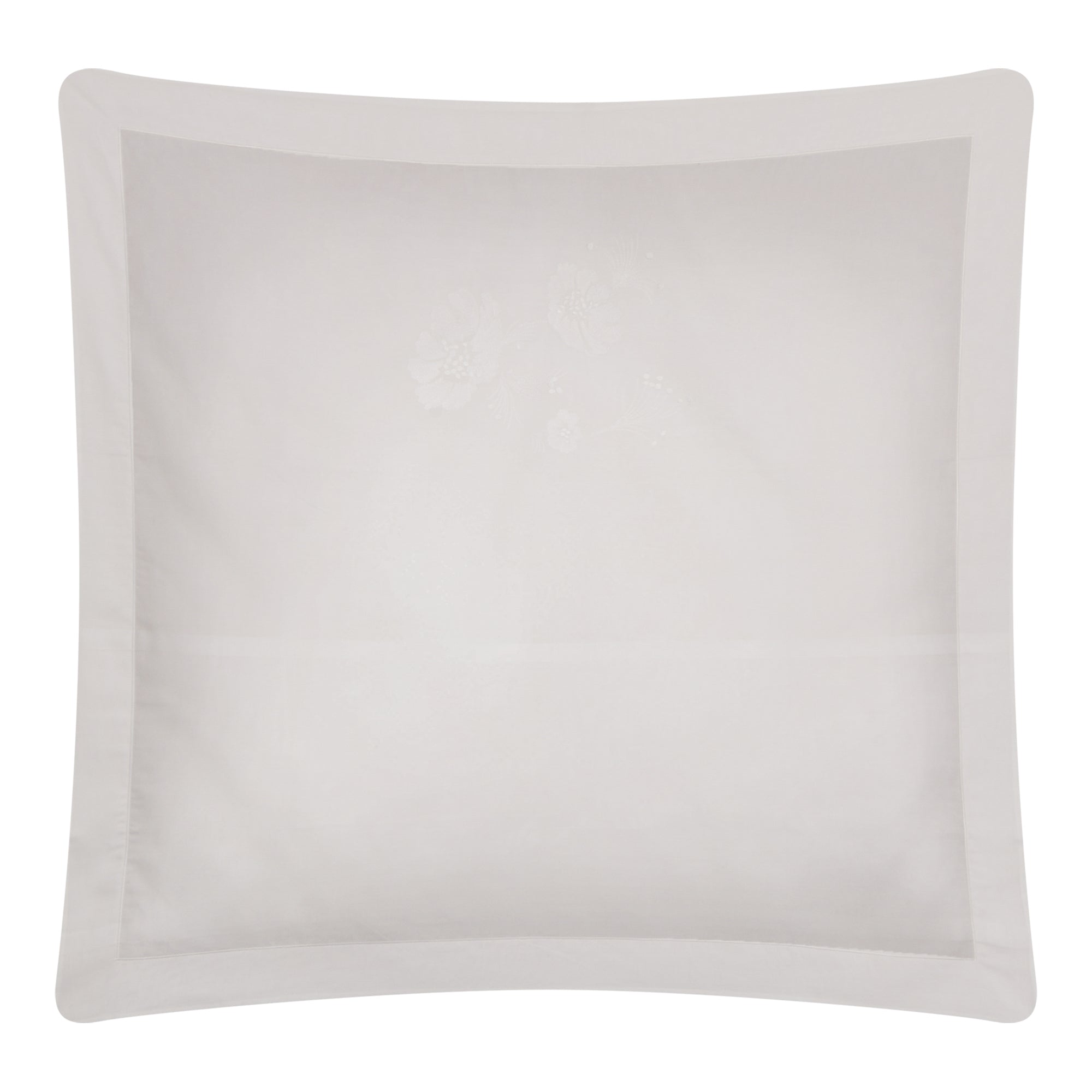 Parure de lit Floralie en voile de coton - Blanc