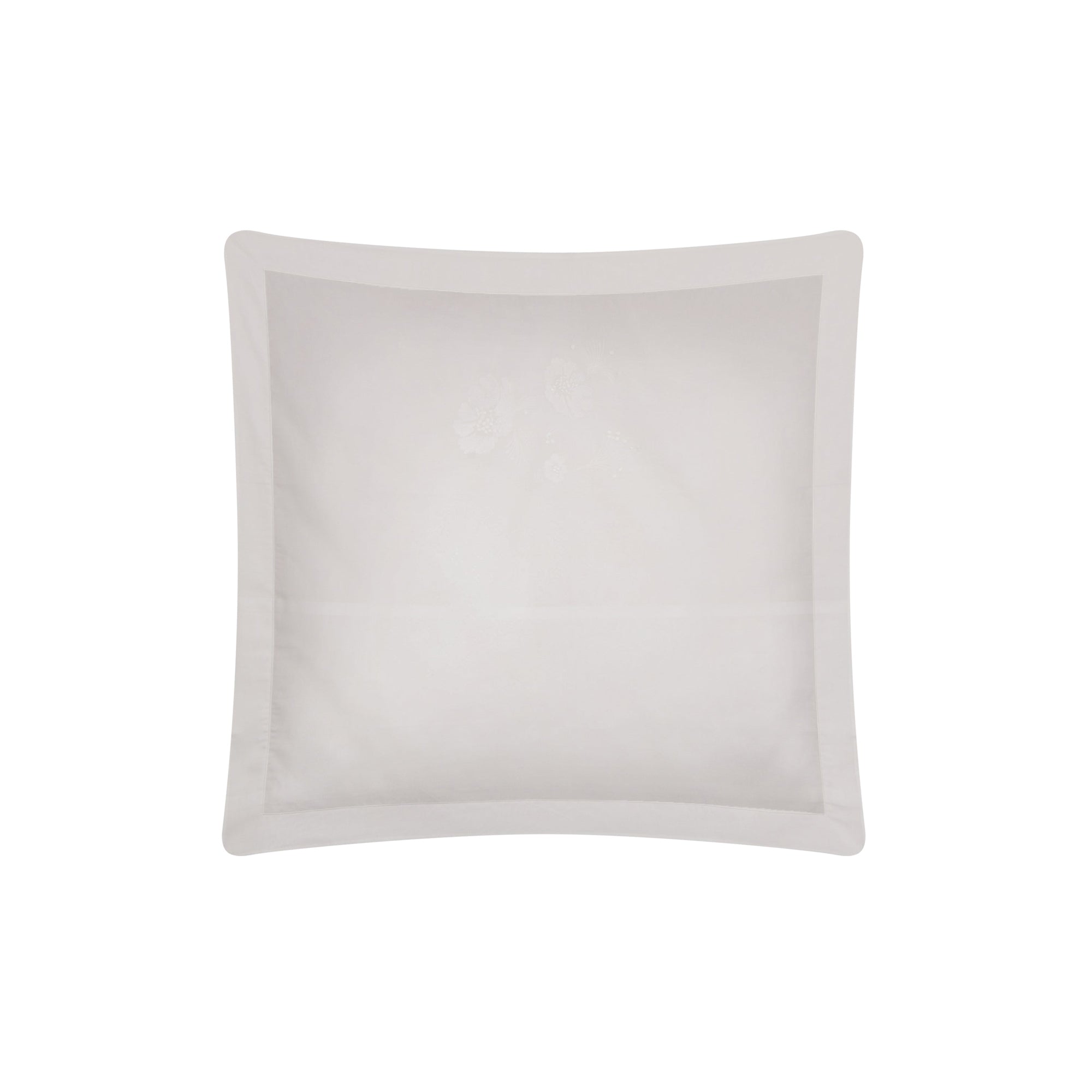 Taie d'oreiller Floralie en voile de coton - Blanc