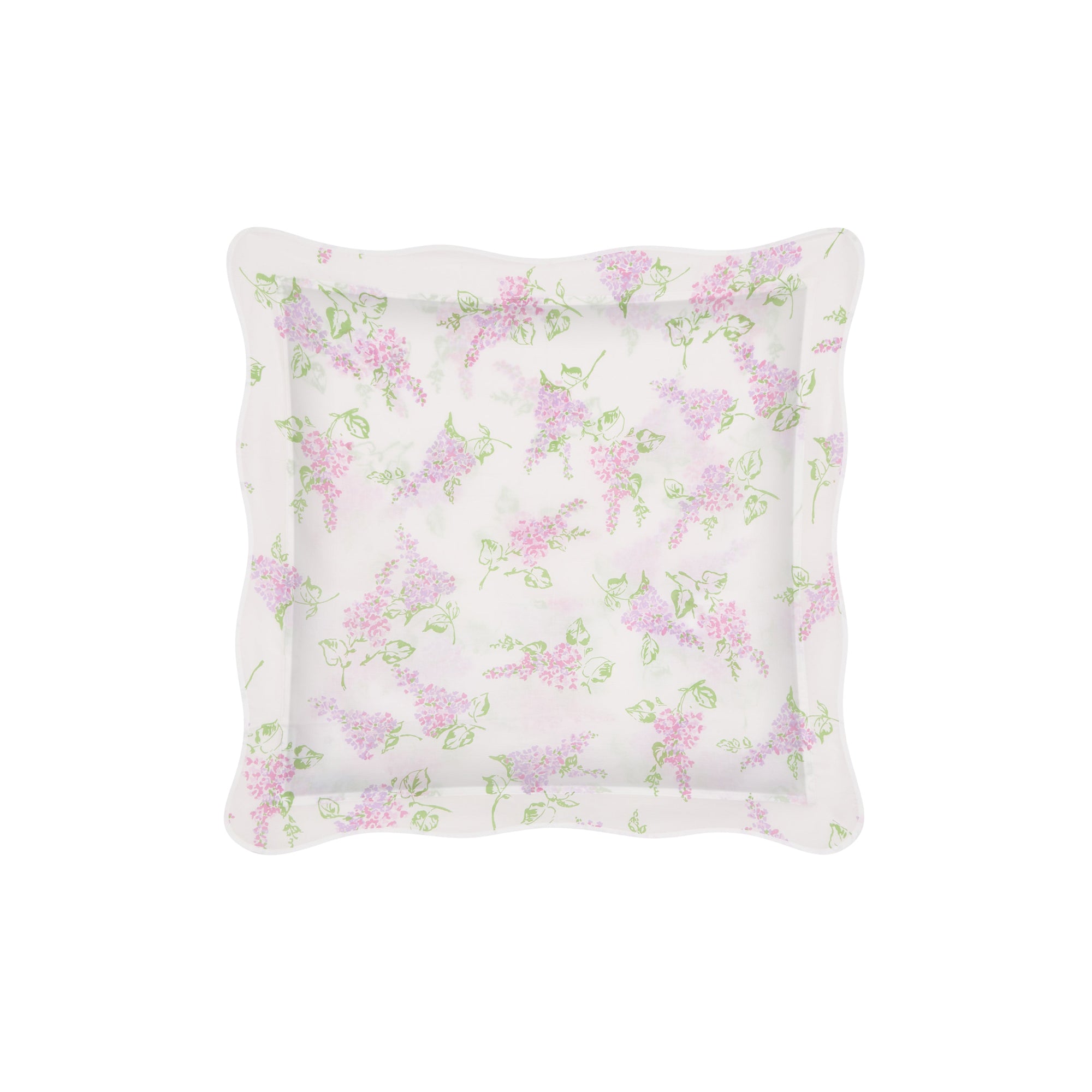 Lilac pillow case in cotton voile - Rose & lilac