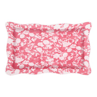 Parure de lit Thelma en voile de coton - Rouge Cerise