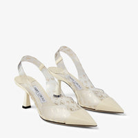 Slingbacks Liya 65 - Clear & Latte