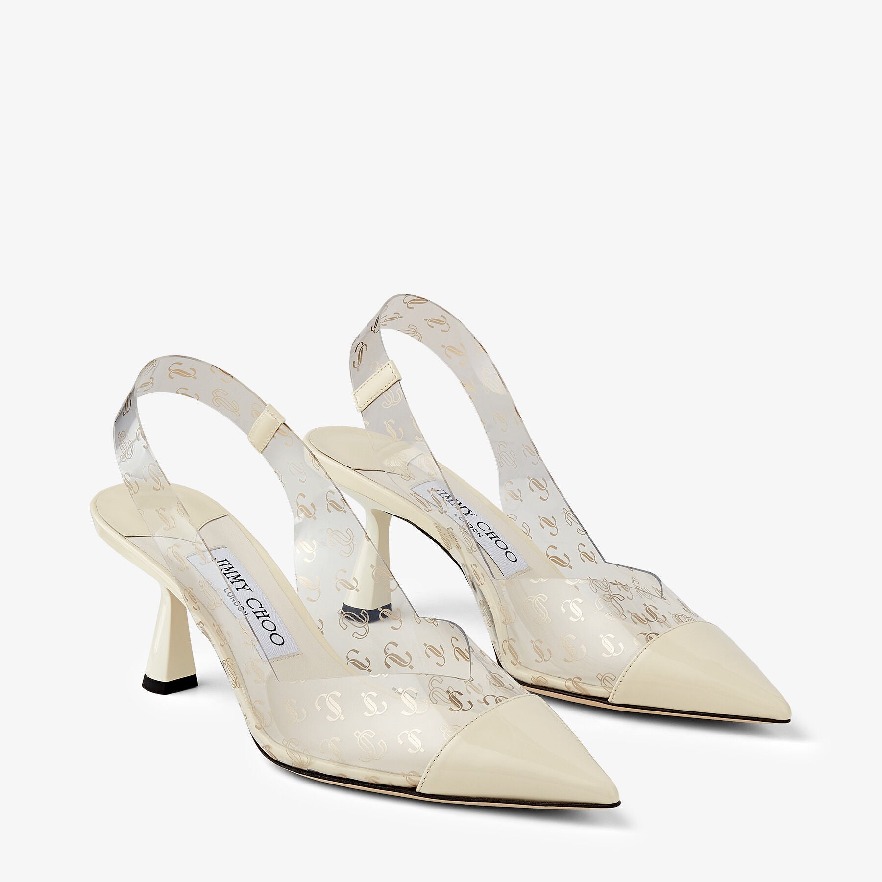 Slingbacks Liya 65 - Clear & Latte